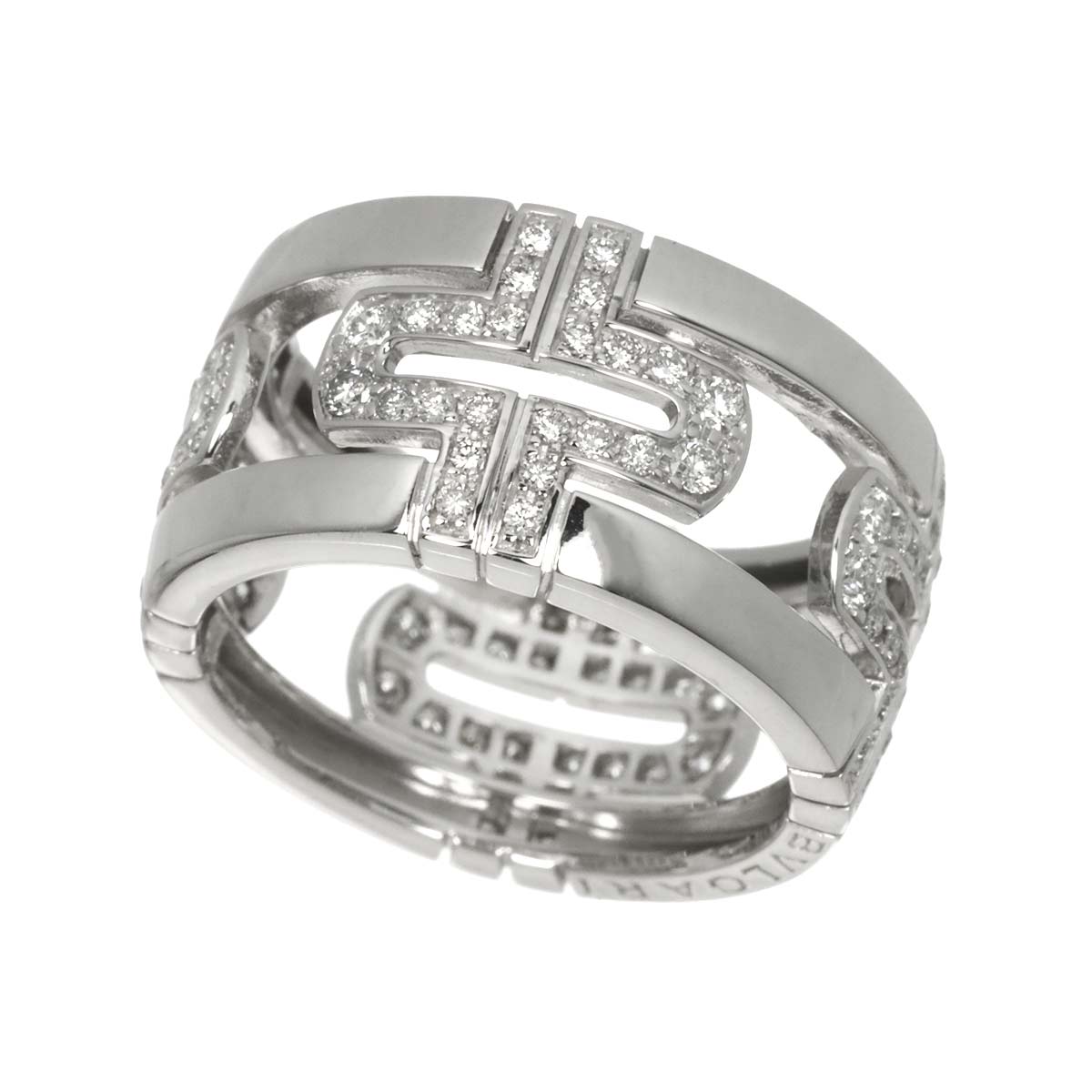 Parentesi Diamond Ring 18K White Gold 750 size54 6.25-6.5(US)