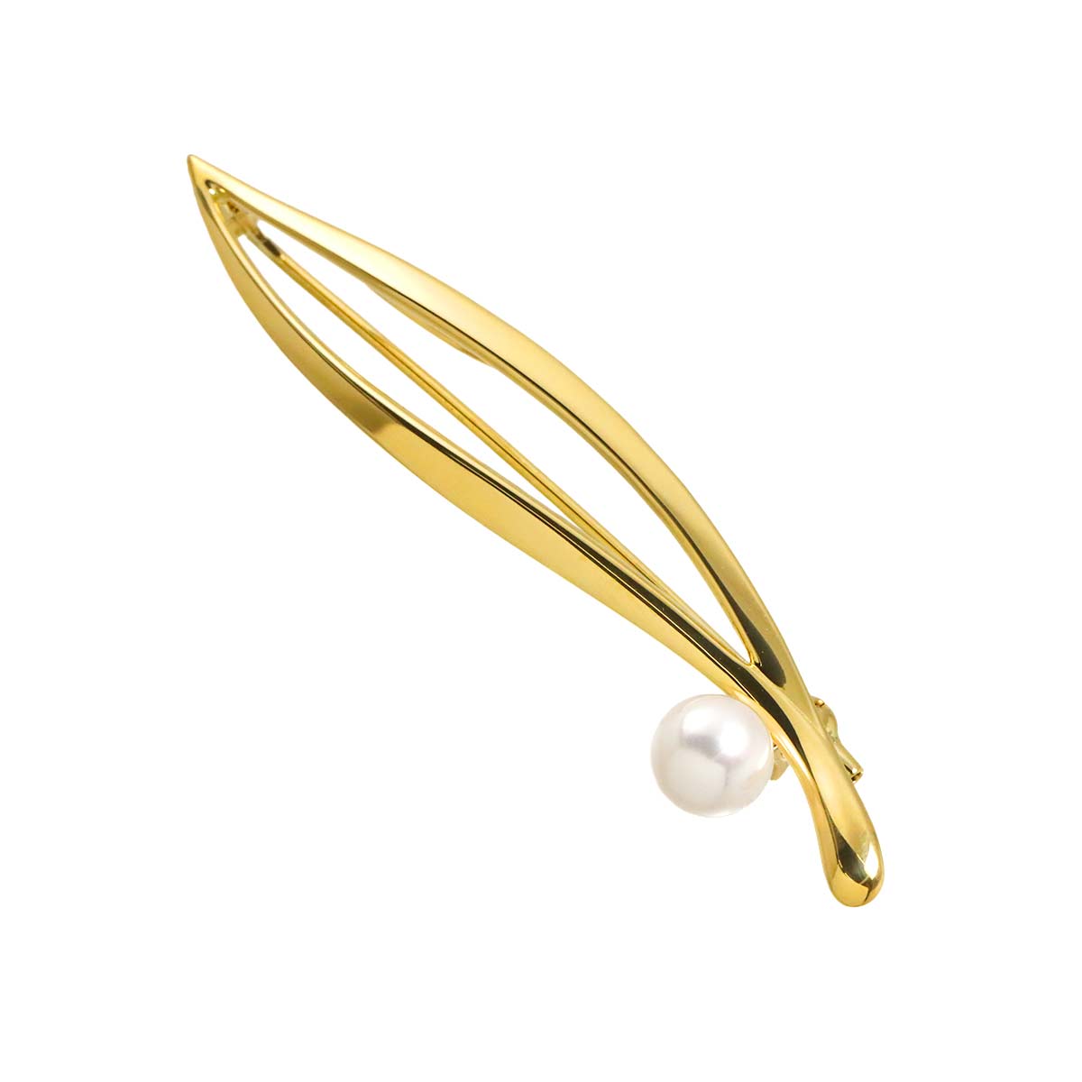 Akoya Pearl 6.2mm Brooch 18K YG 750