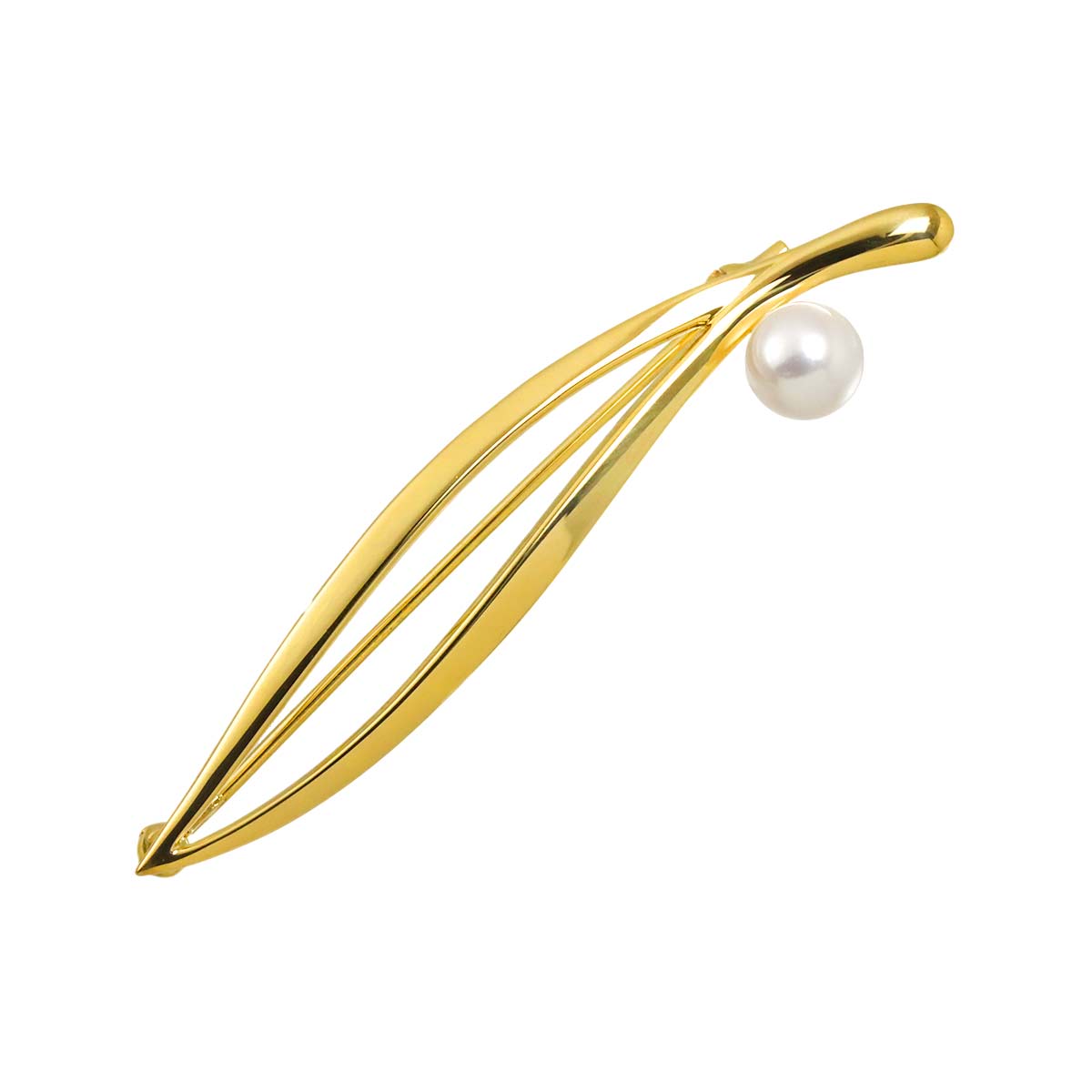 Akoya Pearl 6.2mm Brooch 18K YG 750