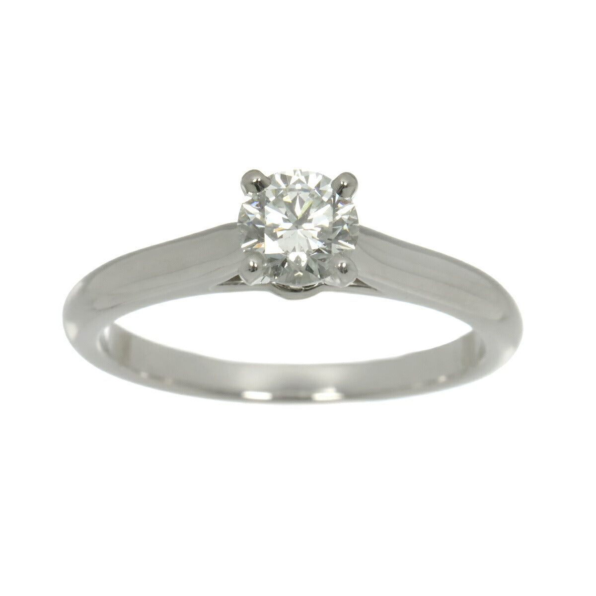 Diamond 0.40ct H/VVS1/3EX Ring Pt Size48 4.5(US)