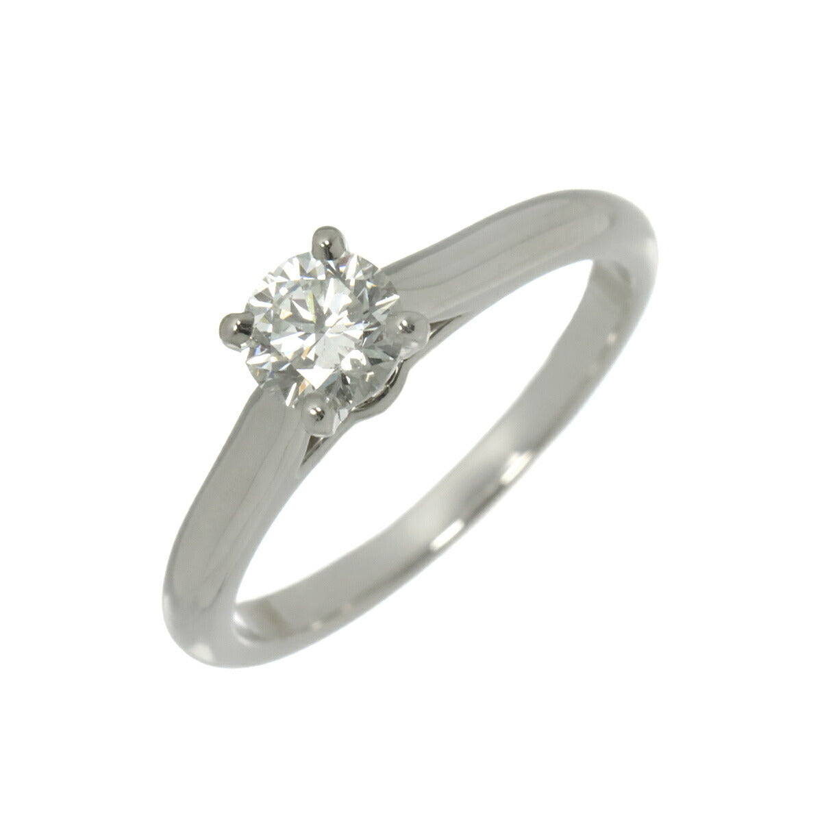Diamond 0.40ct H/VVS1/3EX Ring Pt Size48 4.5(US)