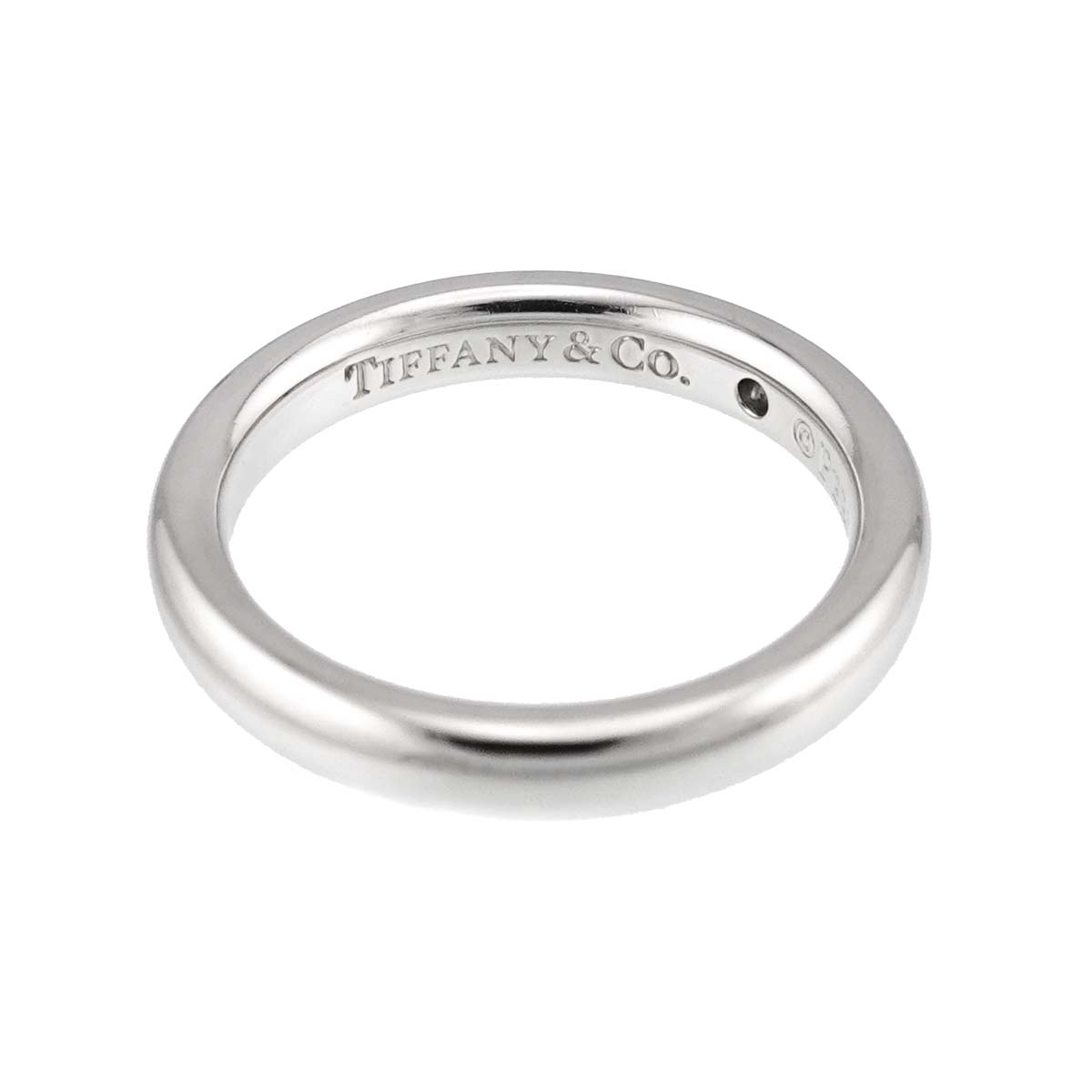 Stacking Band Ring Diamond 1P Platinum Size2.75-3(US)