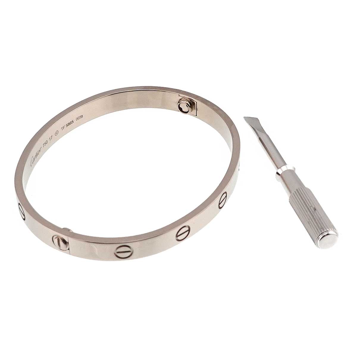 Love Bracelet Bangle 18K WG 750 Size17