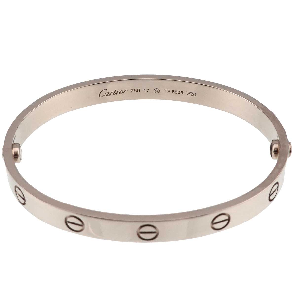 Love Bracelet Bangle 18K WG 750 Size17