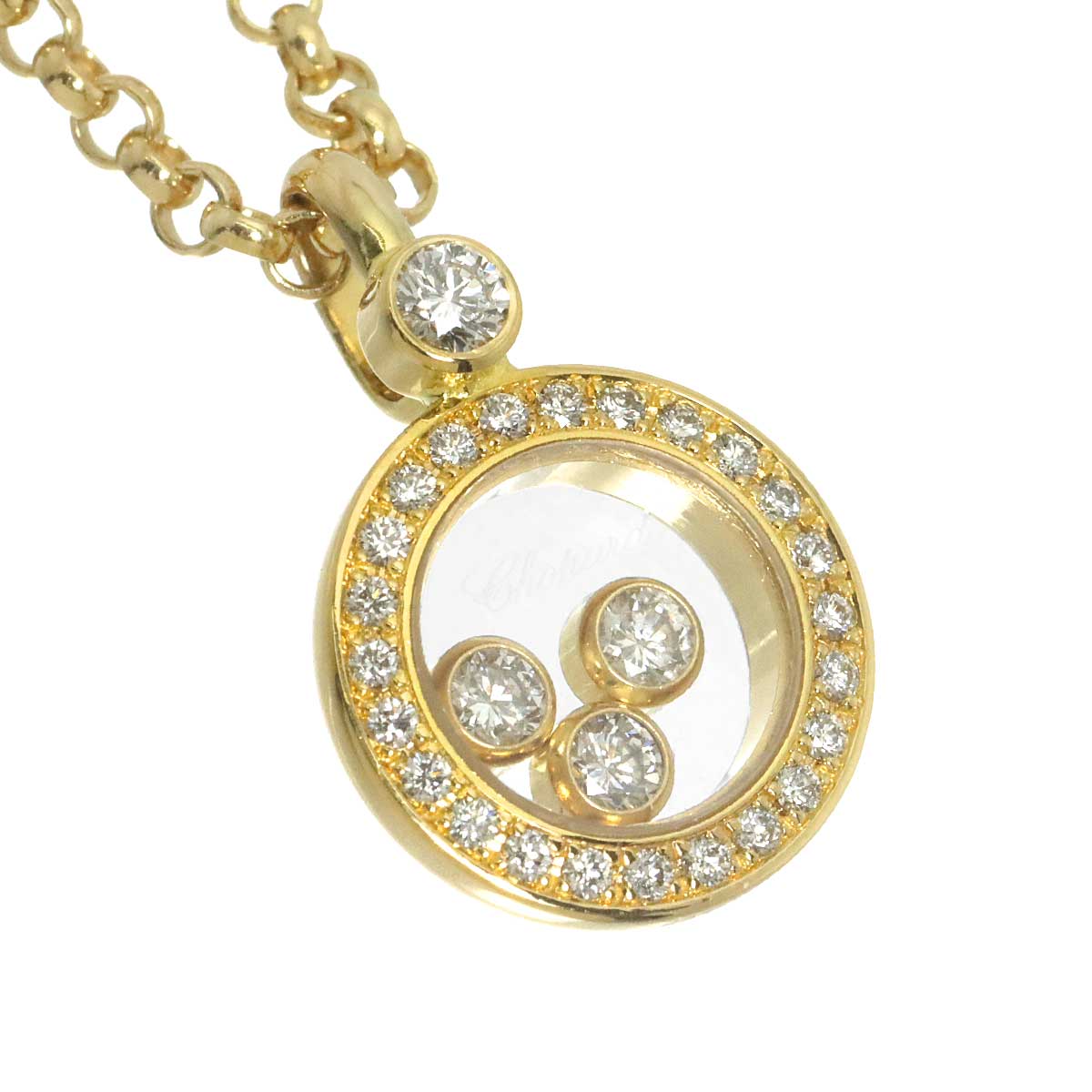 Happy Diamond Necklace 18K Yellow Gold 750