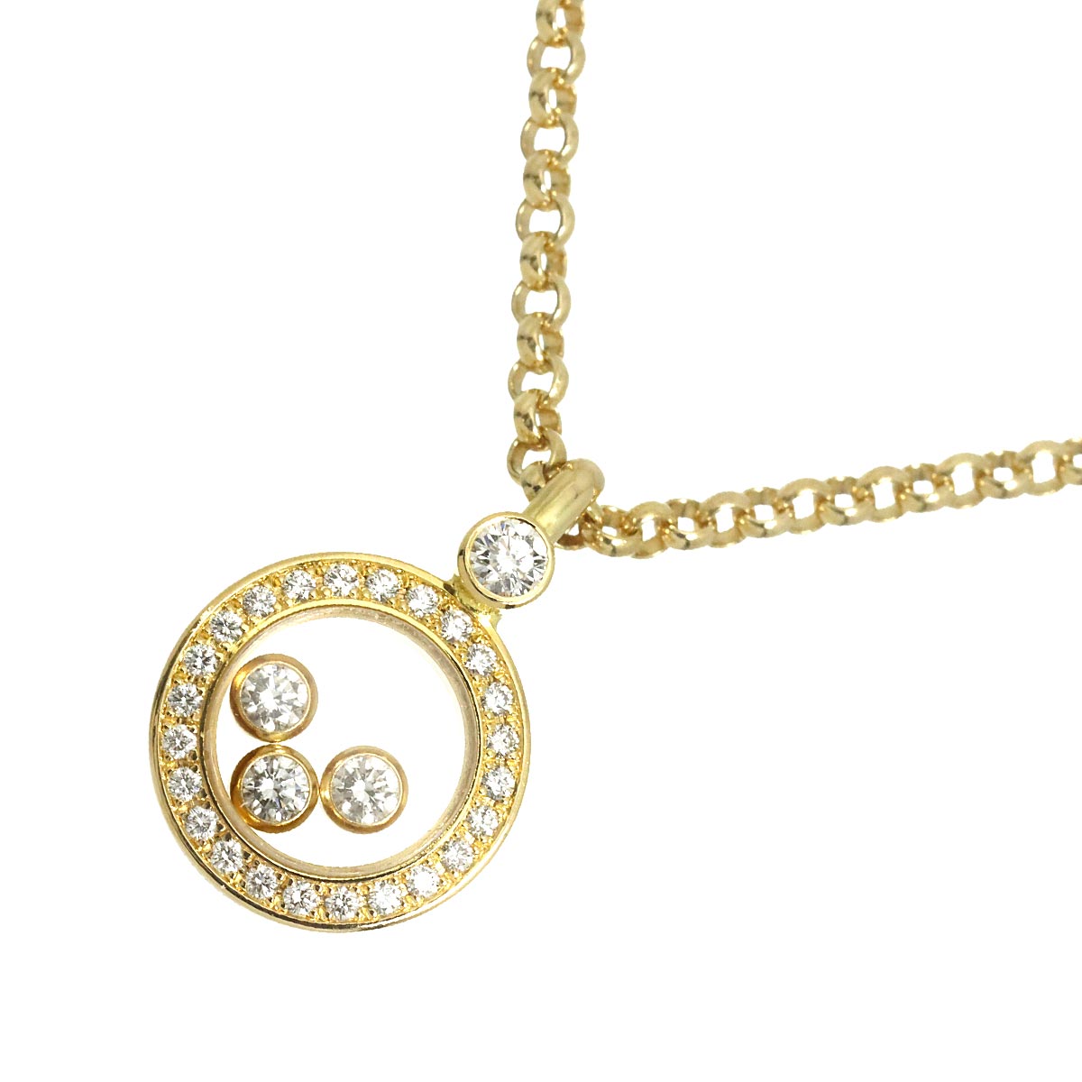 Happy Diamond Necklace 18K Yellow Gold 750