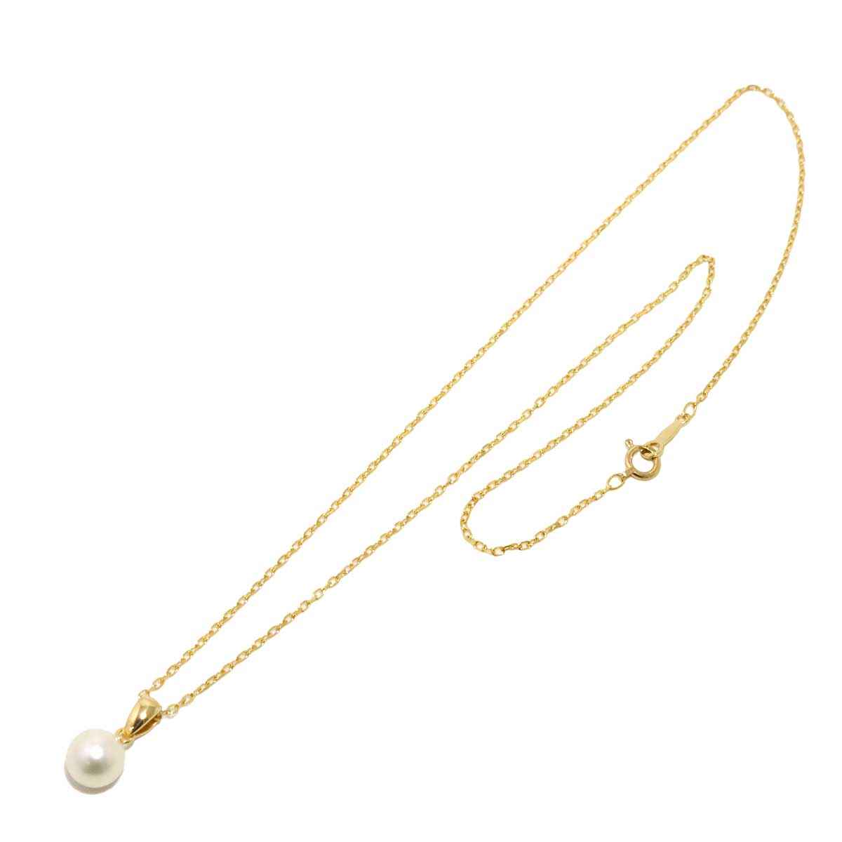 Akoya Pearl 7.1mm Necklace 18K YG 750