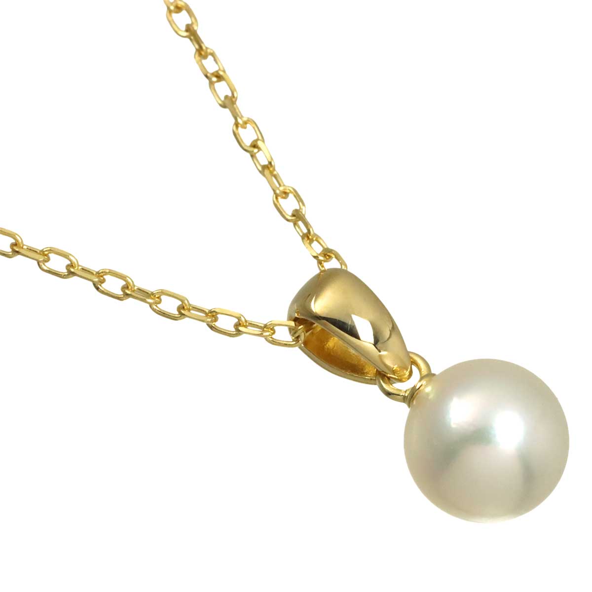 Akoya Pearl 7.1mm Necklace 18K YG 750