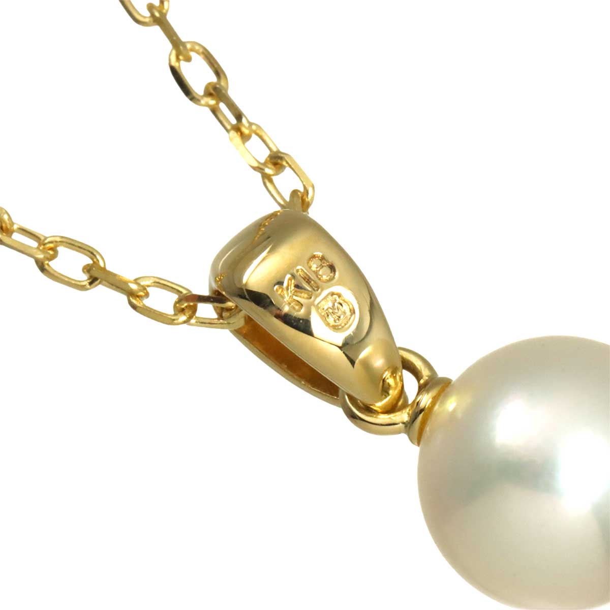 Akoya Pearl 7.1mm Necklace 18K YG 750