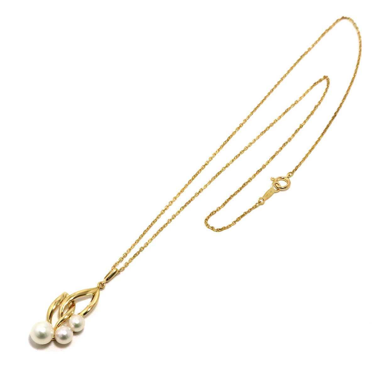 Akoya Pearl 6.1-4.5mm Necklace 18K YG 750
