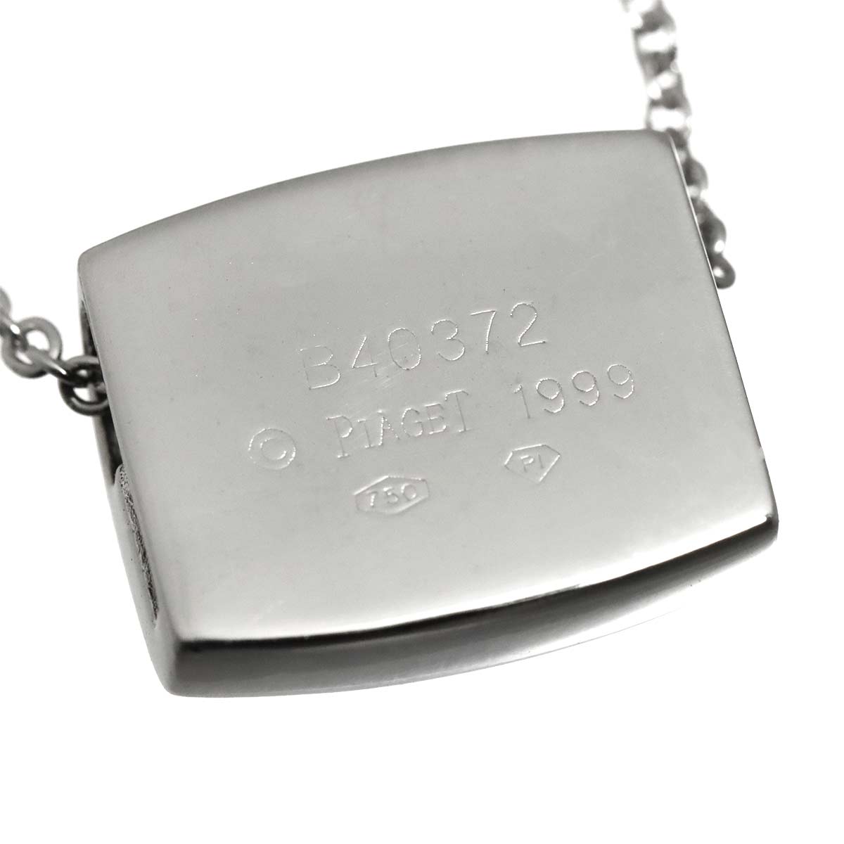Diamond Necklace 18K White Gold 750