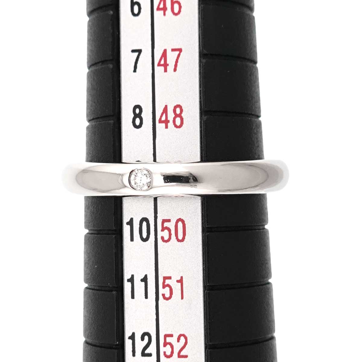 Stacking Band Ring Diamond 1P Platinum Size4.75-5(US)