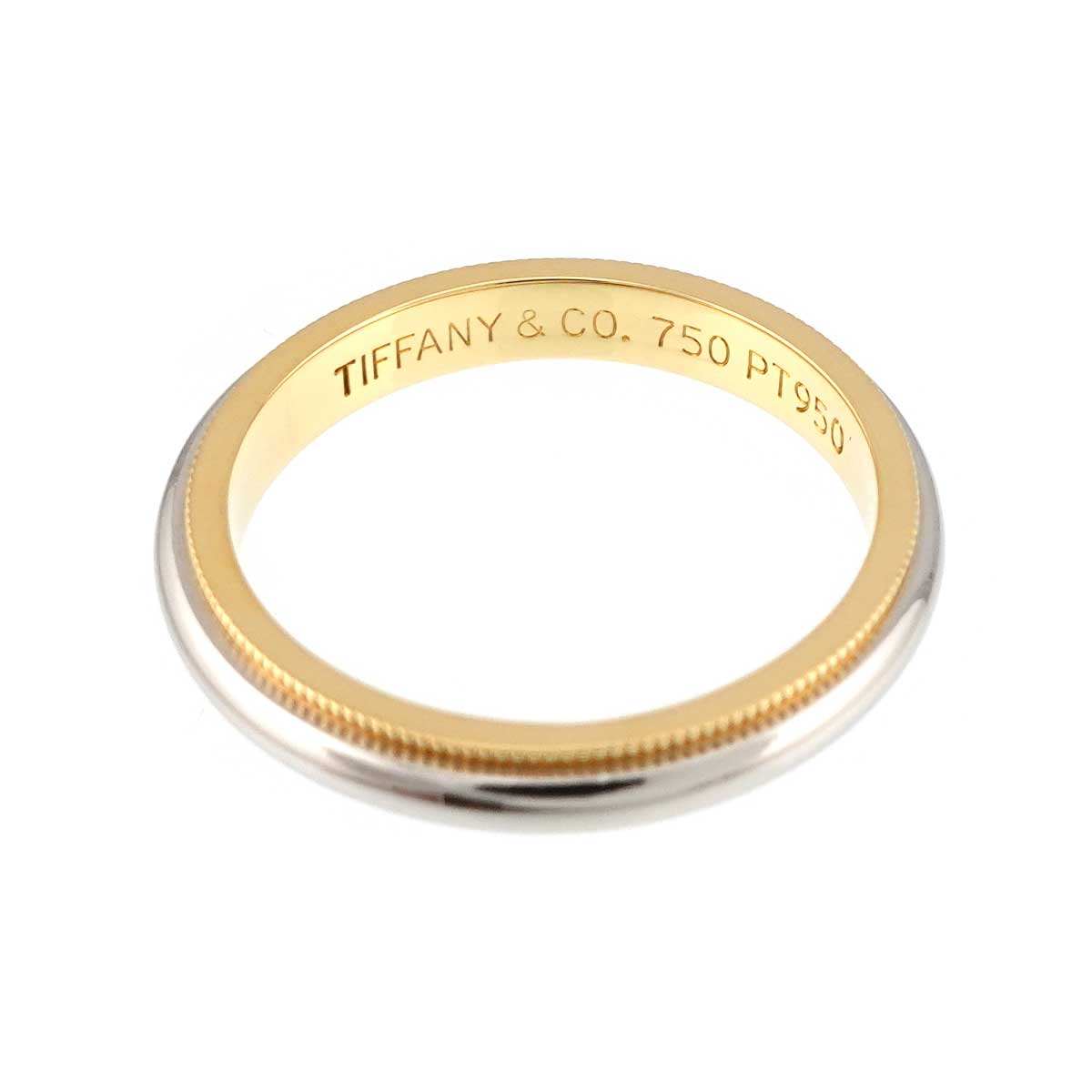 Milgrain Band Ring 18K YG 750 Pt Size7.75-8(US)