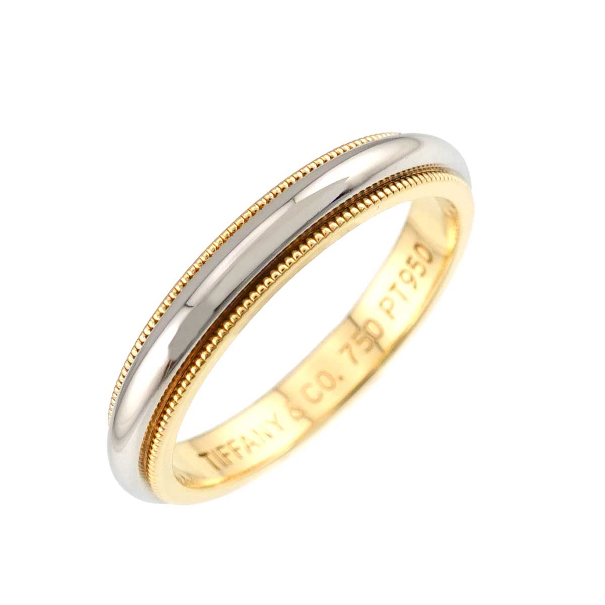 Milgrain Band Ring 18K YG 750 Pt Size7.75-8(US)