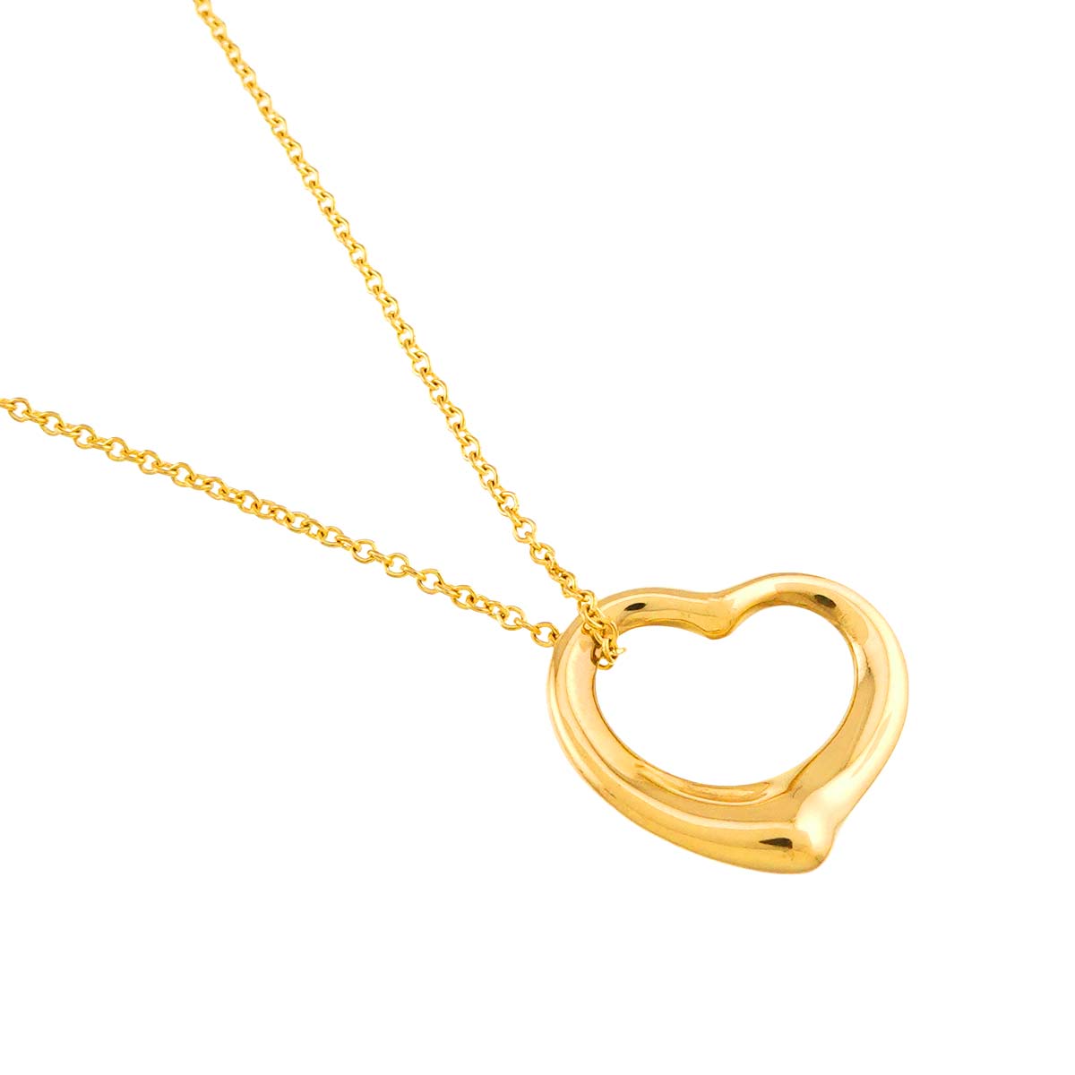 Open Heart Necklace 18K Yellow Gold 750