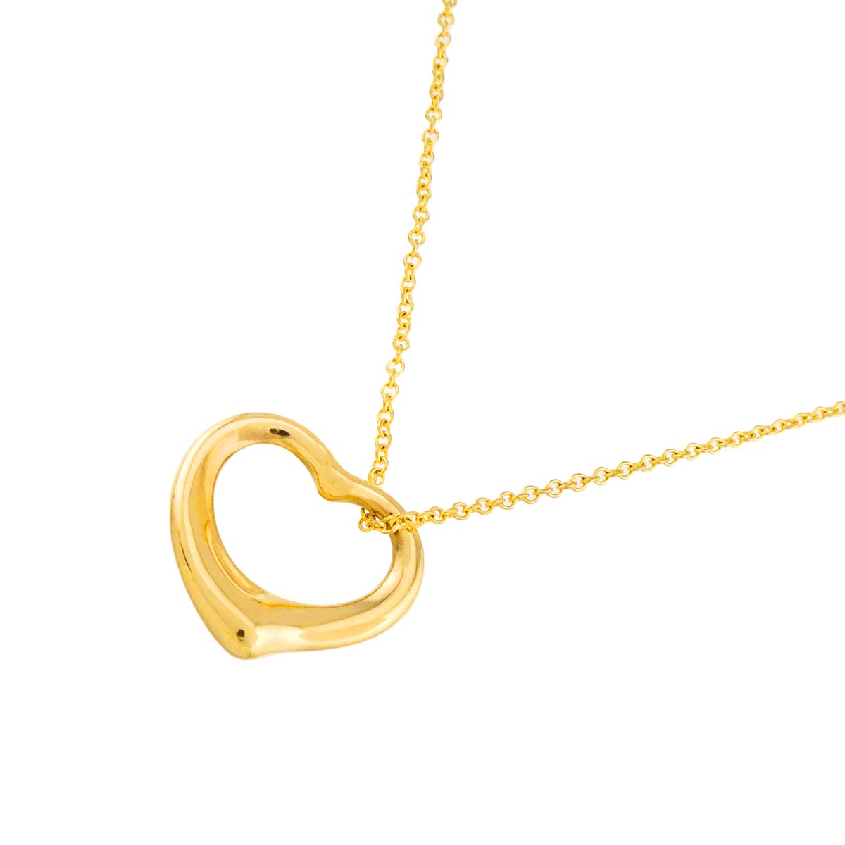 Open Heart Necklace 18K Yellow Gold 750