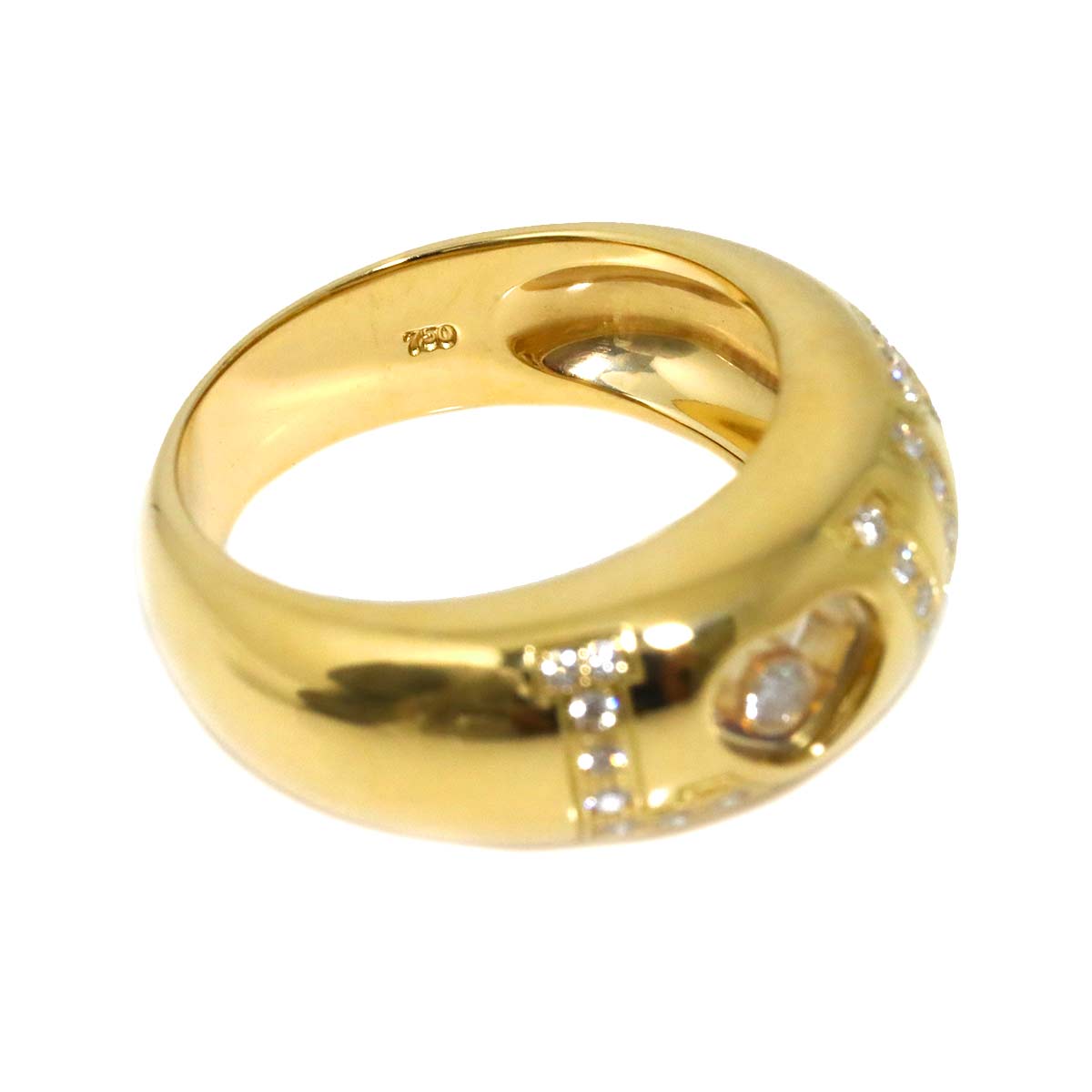 Happy Diamond LOVE Ring 18K YG 750 Size6.25-6.5(US)