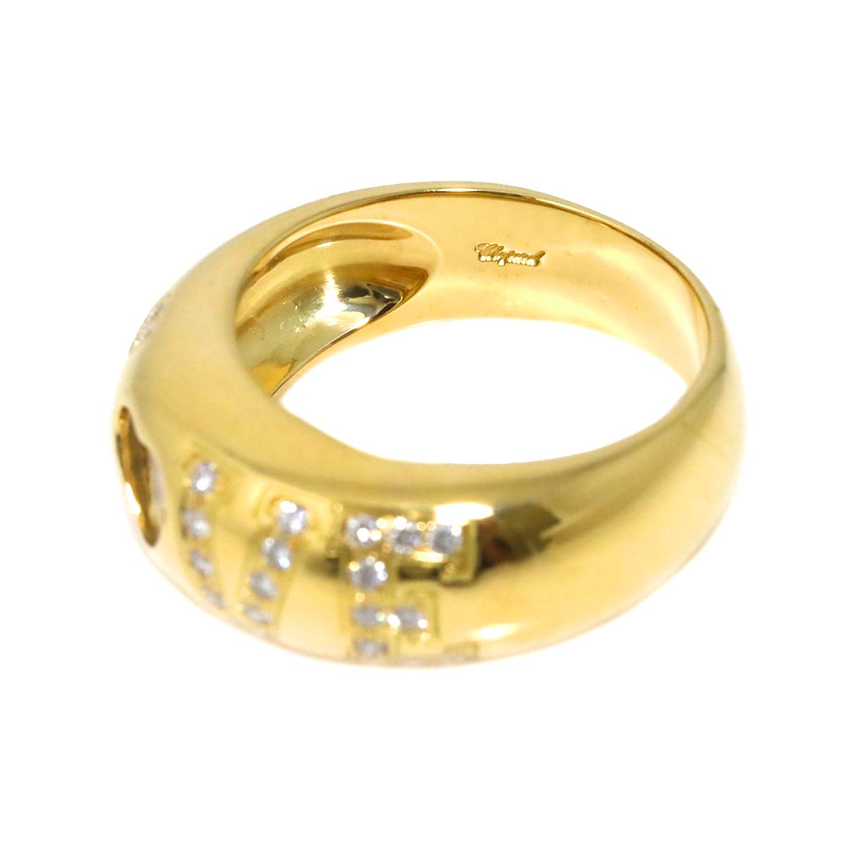 Happy Diamond LOVE Ring 18K YG 750 Size6.25-6.5(US)