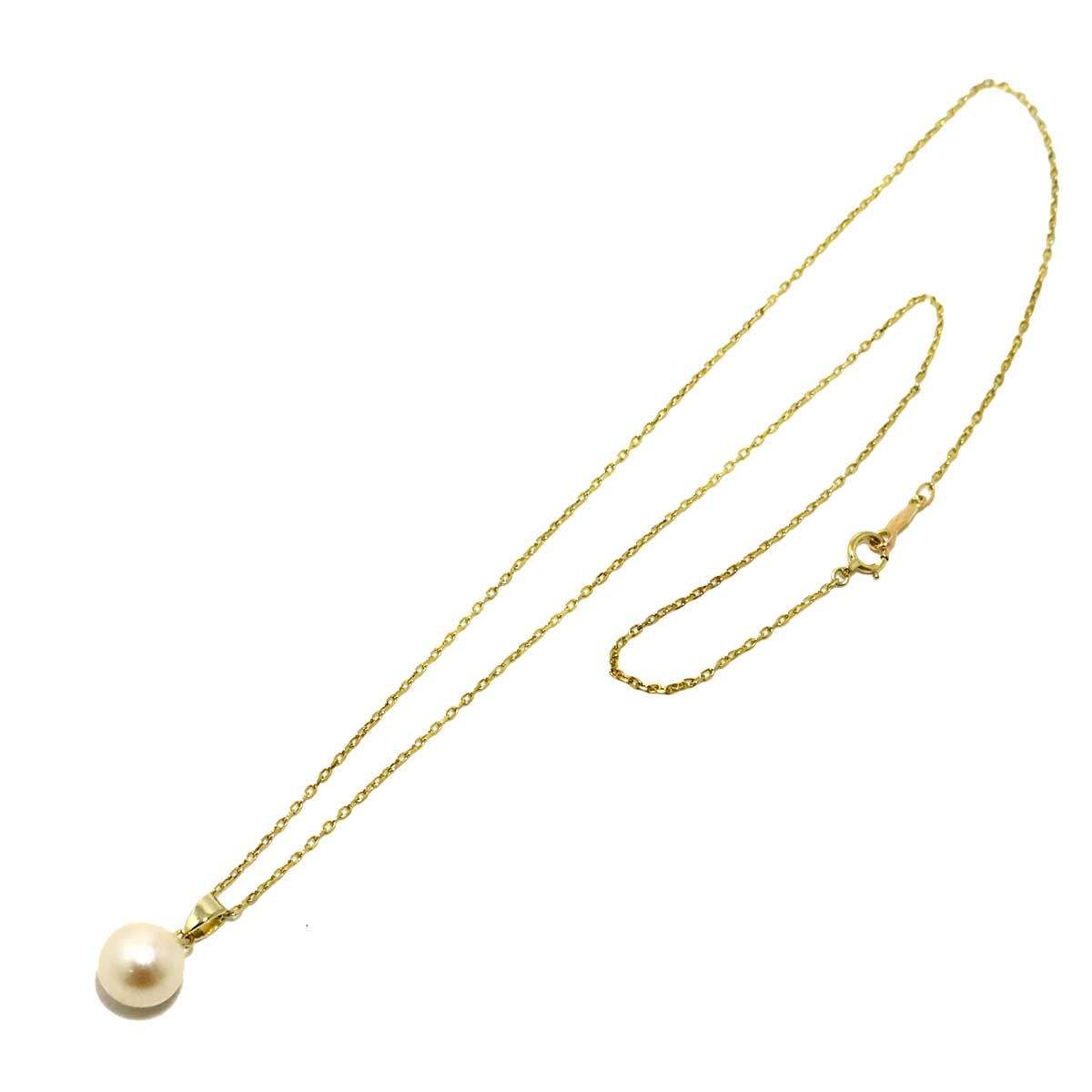 Akoya Pearl 8.7mm Necklace 14K Yellow Gold 585