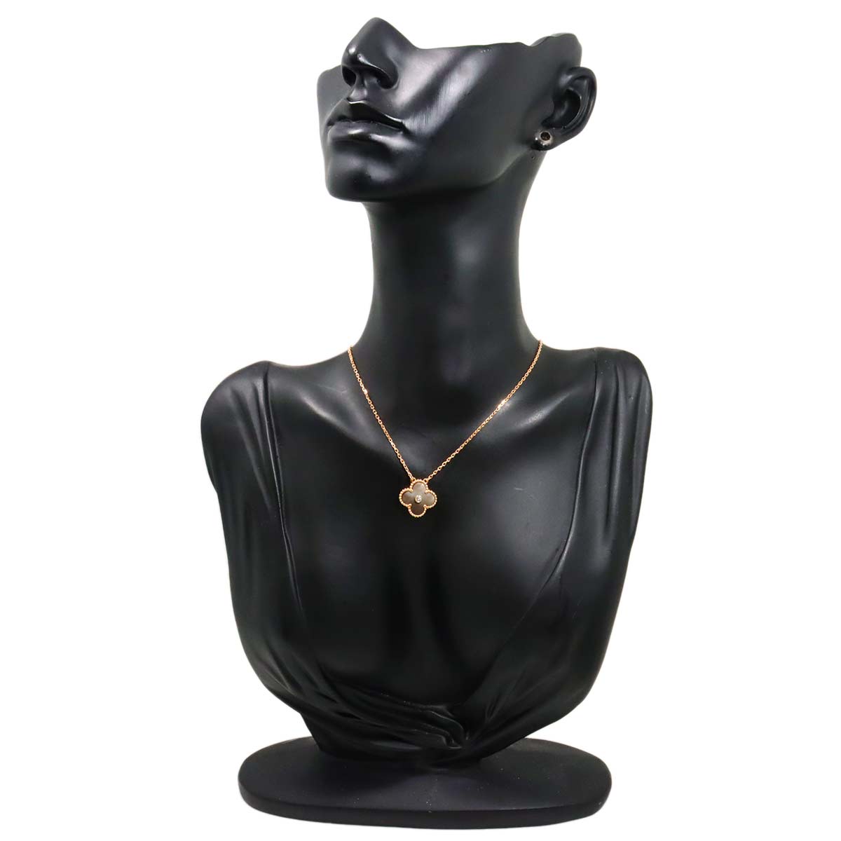 Vintage Alhambra  MOP Diamond Necklace 18K PG 750