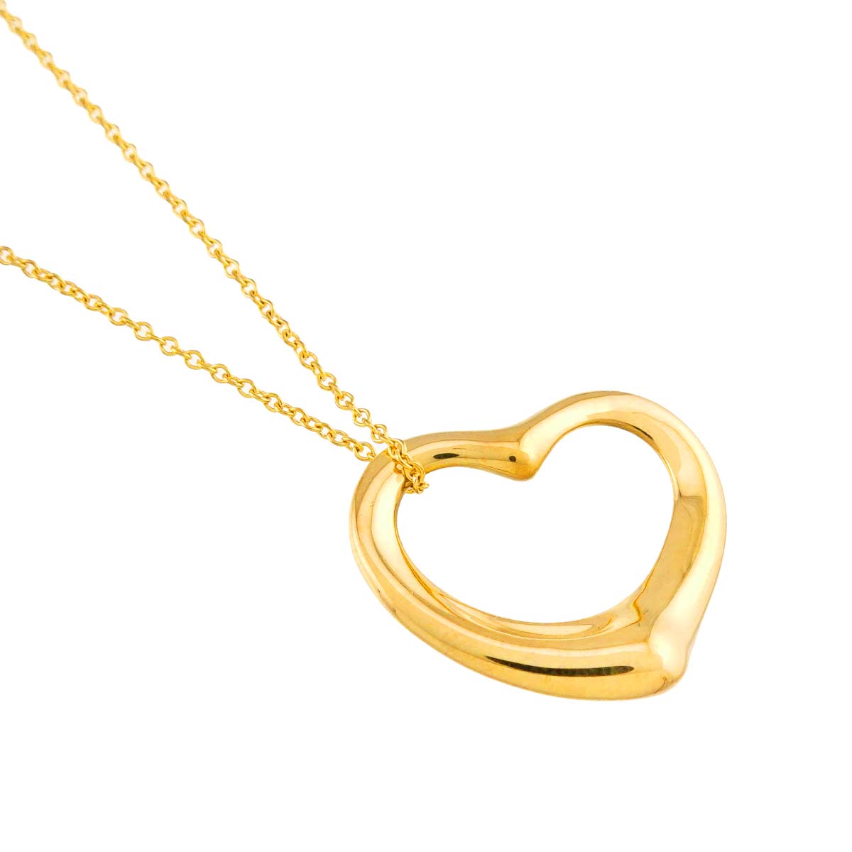 Open Heart Necklace 18K Yellow Gold 750