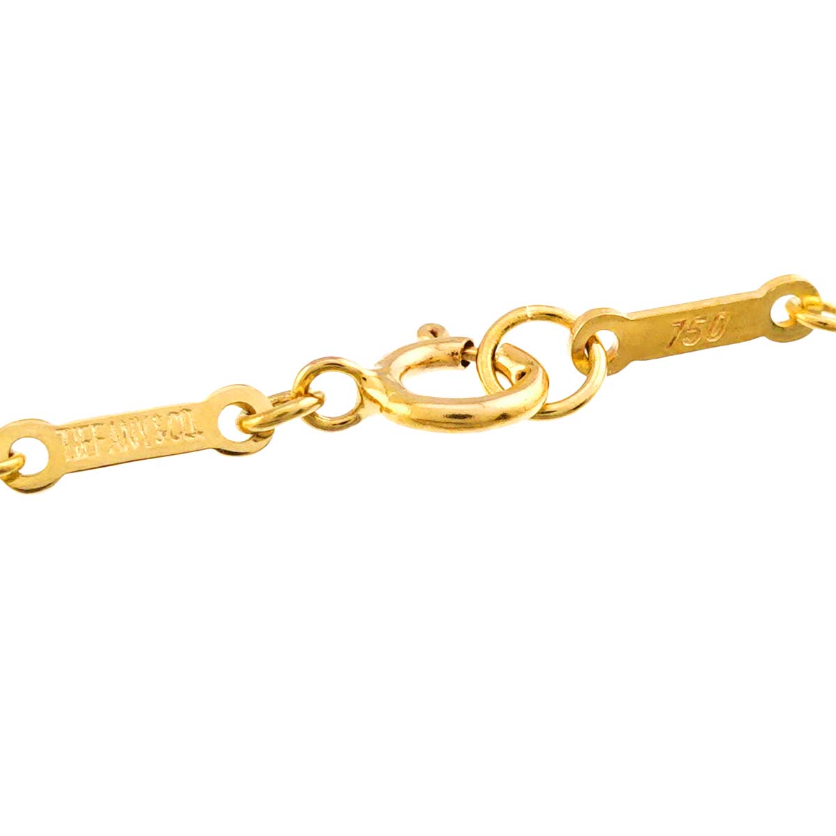 Open Heart Necklace 18K Yellow Gold 750