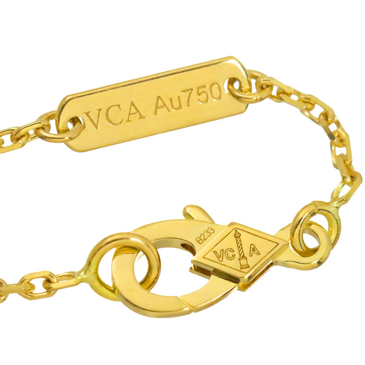 Vintage Alhambra MOP Necklace 18K YG 750