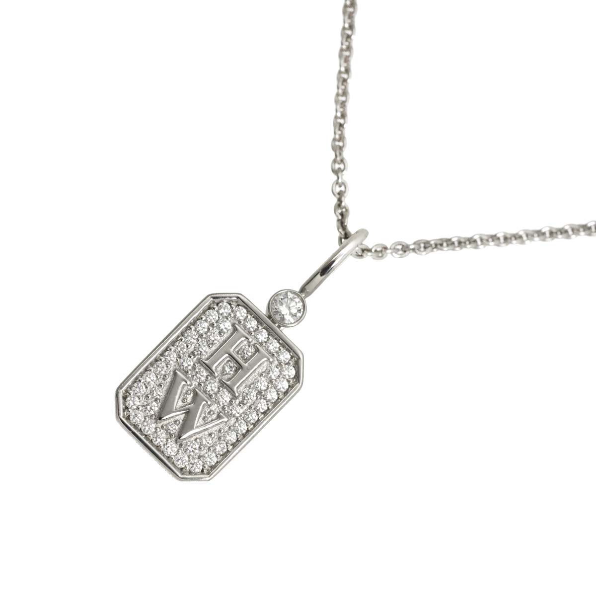 HW Logo Diamond Necklace Pt