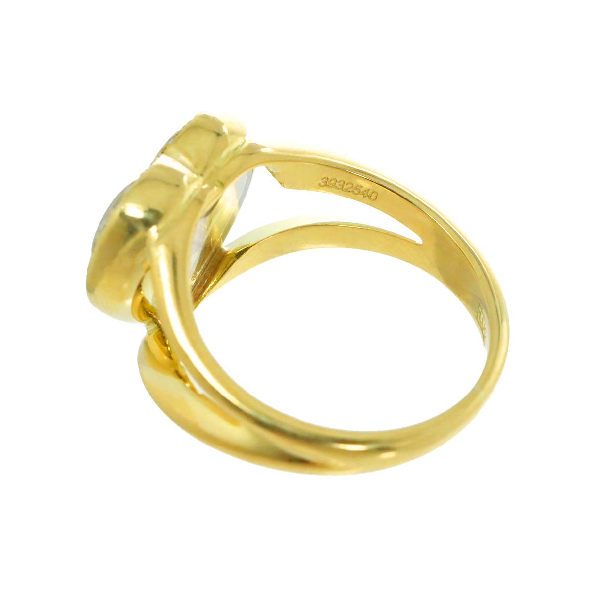 Happy Diamond Ring 18K YG 750 Size4(US)