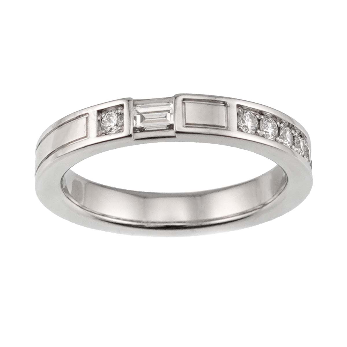 Traffic Diamond Ring Pt Platinum size4.5(US)