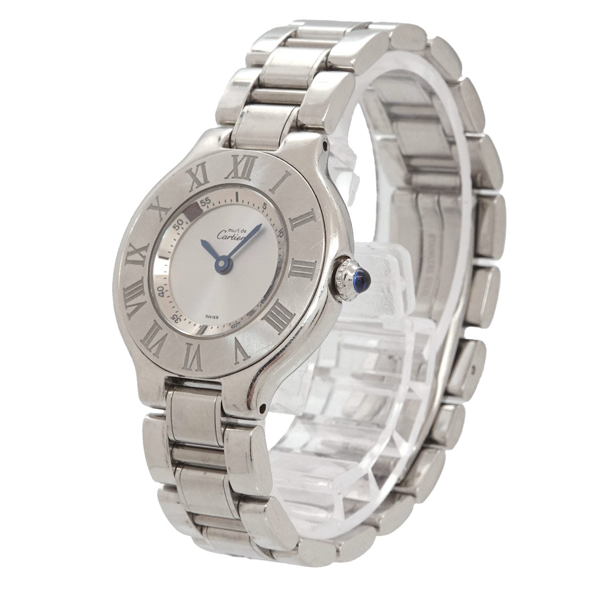 Must 21 W10109T2 Quartz Silver Dial Ladies Watch