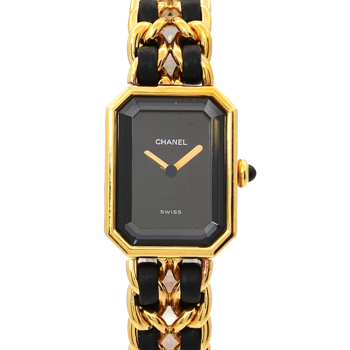 Premiere Size M H0001 Vintage Quartz Black Dial Ladies Watch