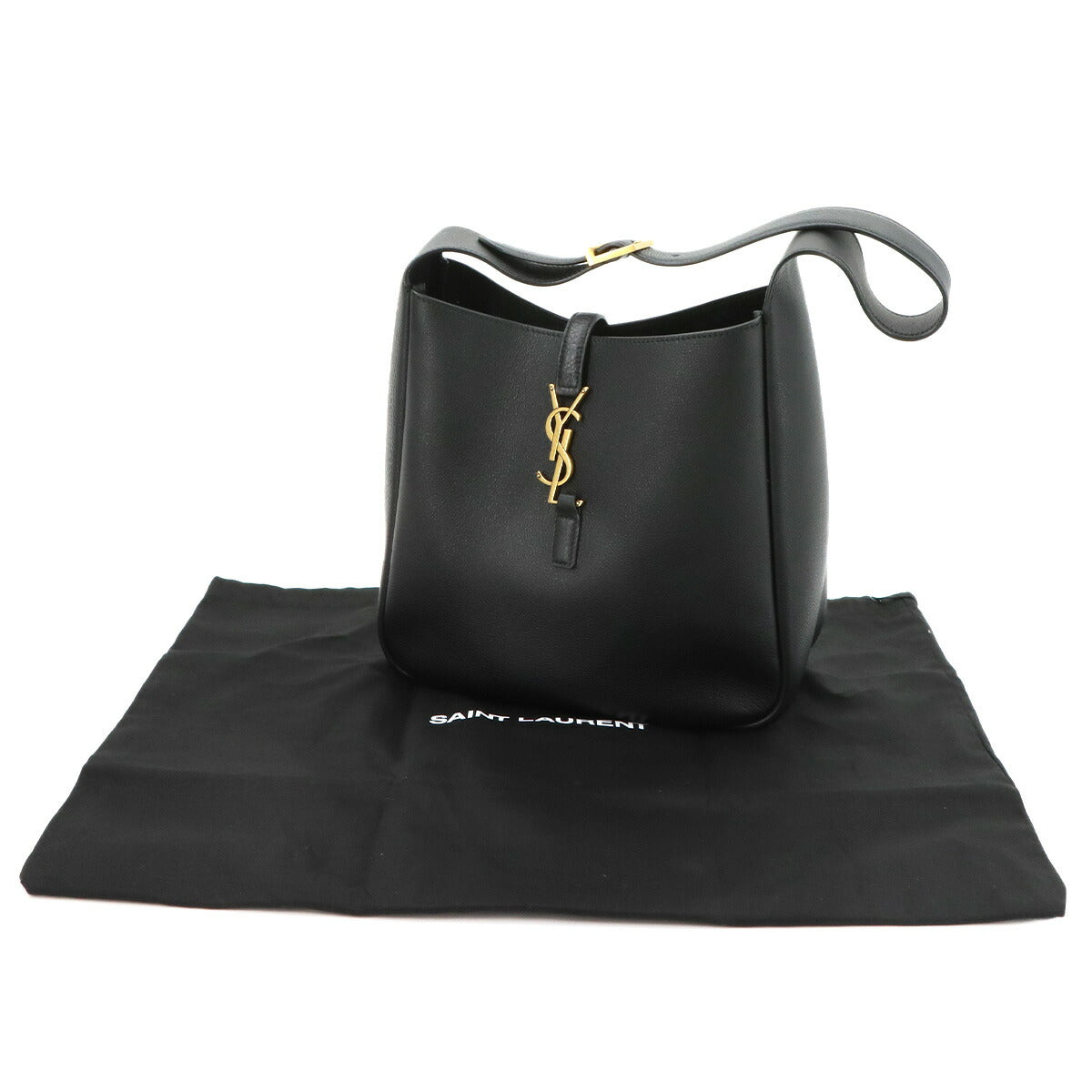 LE 5 A 7 Small Shoulder Bag Leather Black 713938