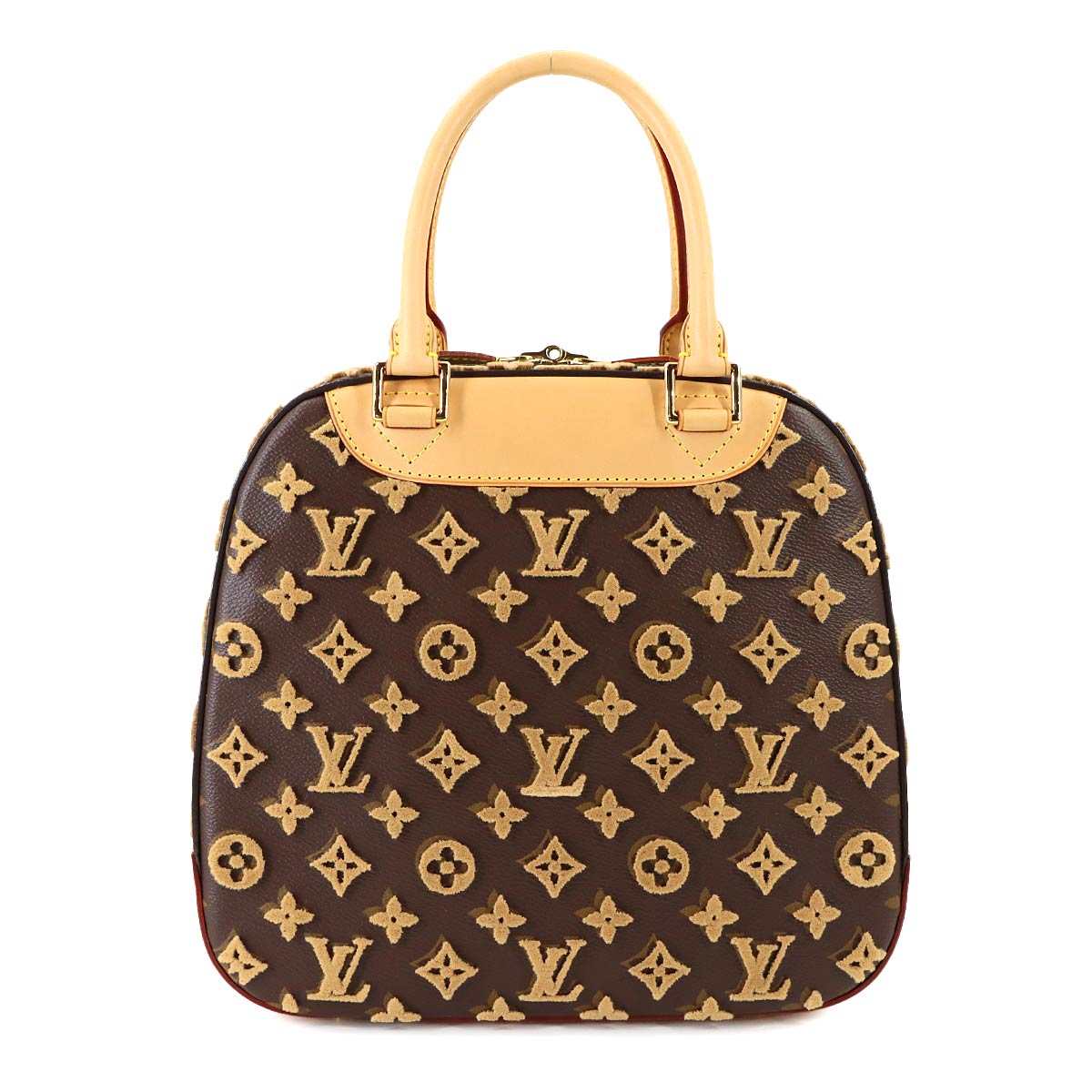 Monogram Tuffetage Deauville Cube Hand Bag Biege M40921