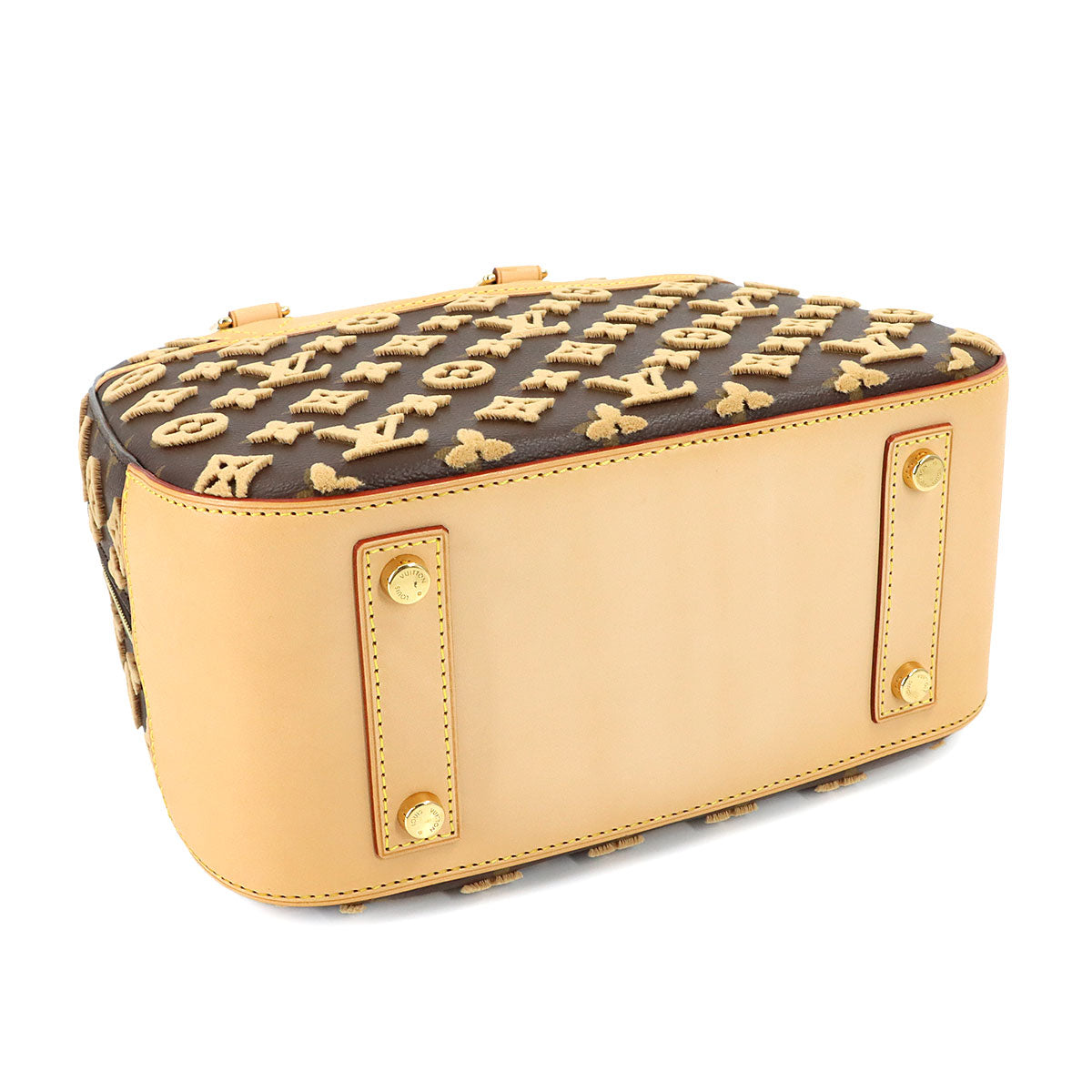 Monogram Tuffetage Deauville Cube Hand Bag Biege M40921