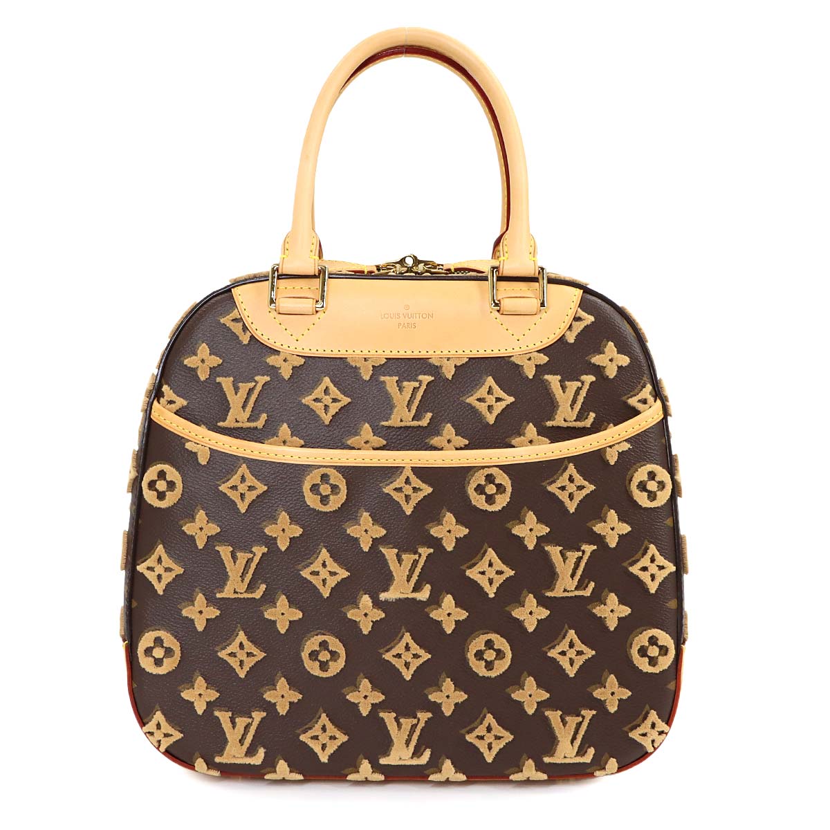 Monogram Tuffetage Deauville Cube Hand Bag Biege M40921