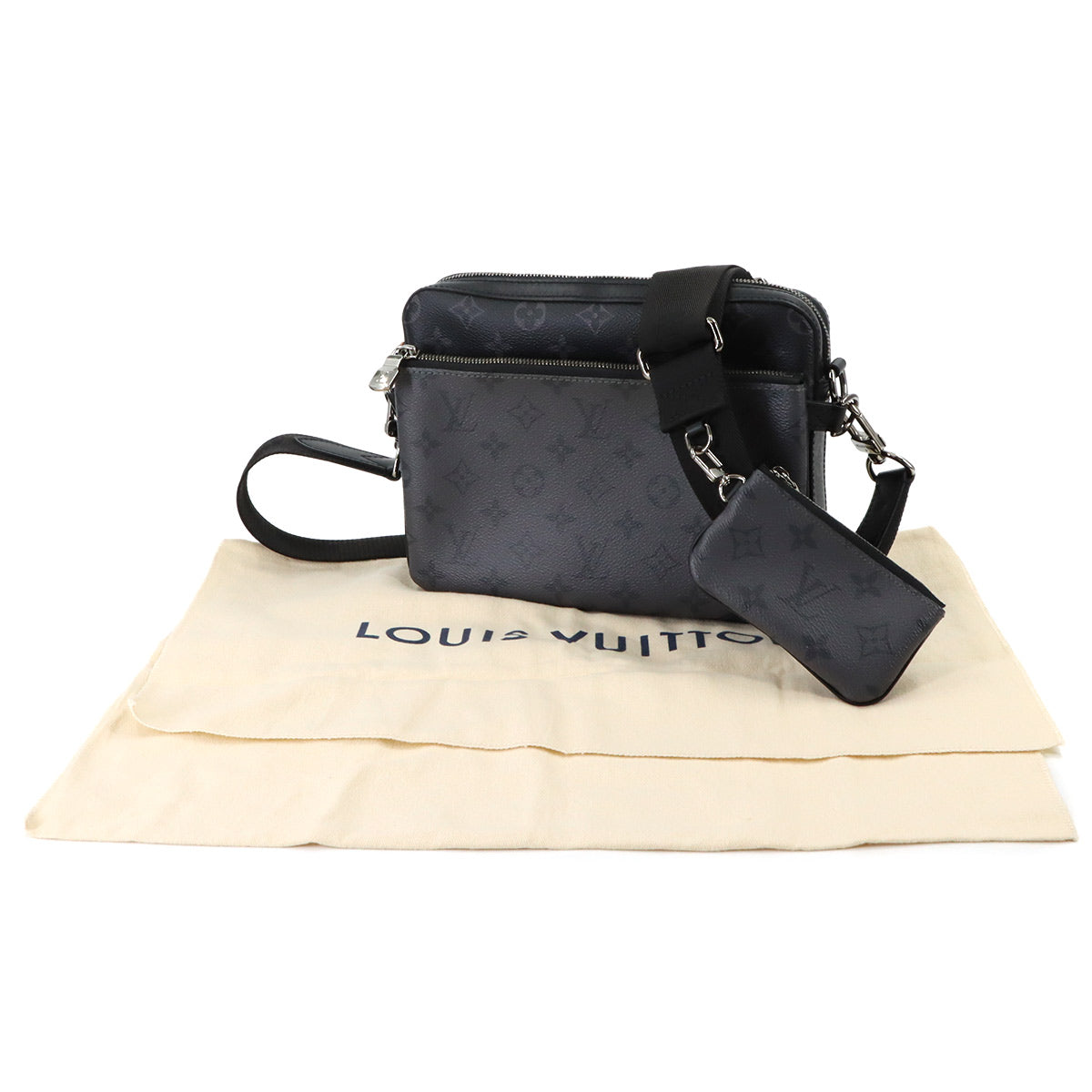 Monogram Eclipse Trio Messenger Shoulder Bag M69443 Purse