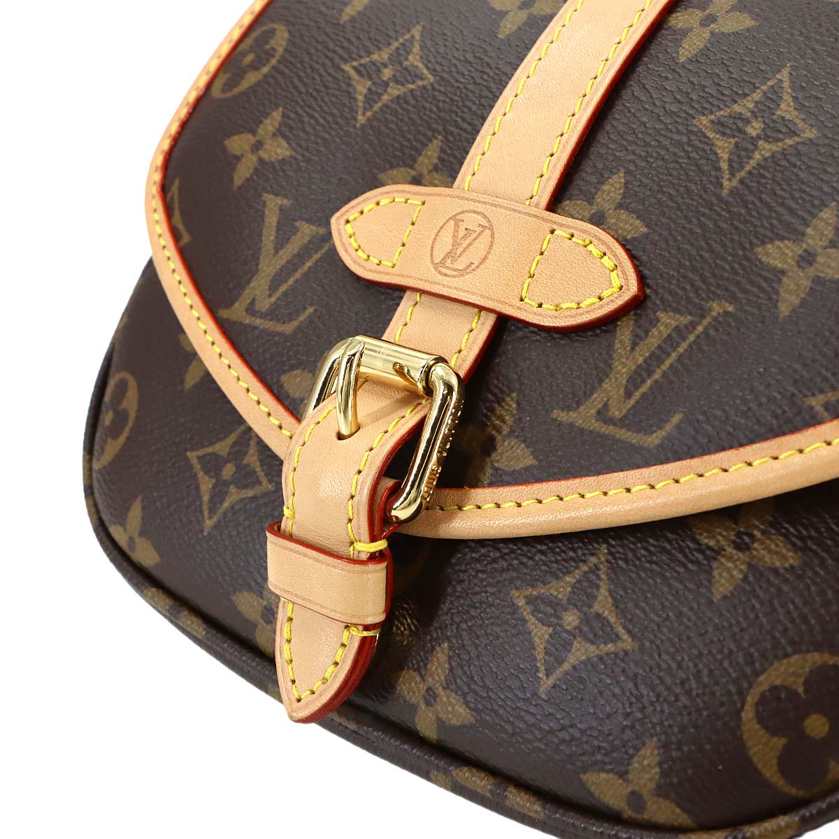 Monogram Saumur BB 2way Hand Shoulder Bag Brown M46740