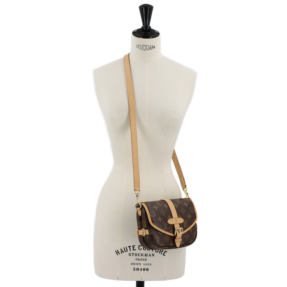 Monogram Saumur BB 2way Hand Shoulder Bag Brown M46740