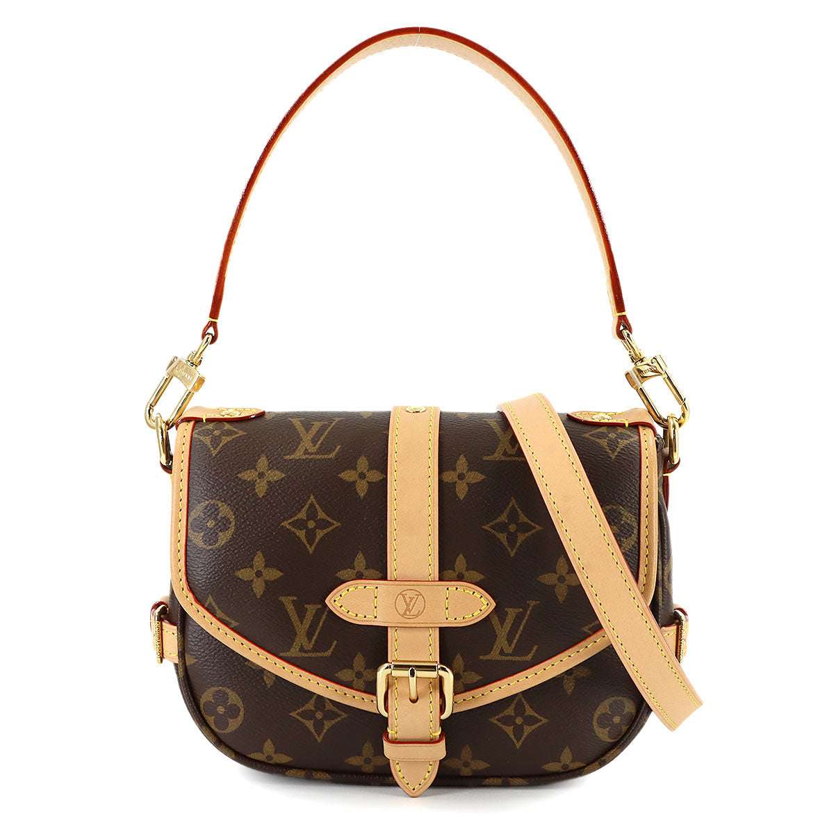 Monogram Saumur BB 2way Hand Shoulder Bag Brown M46740