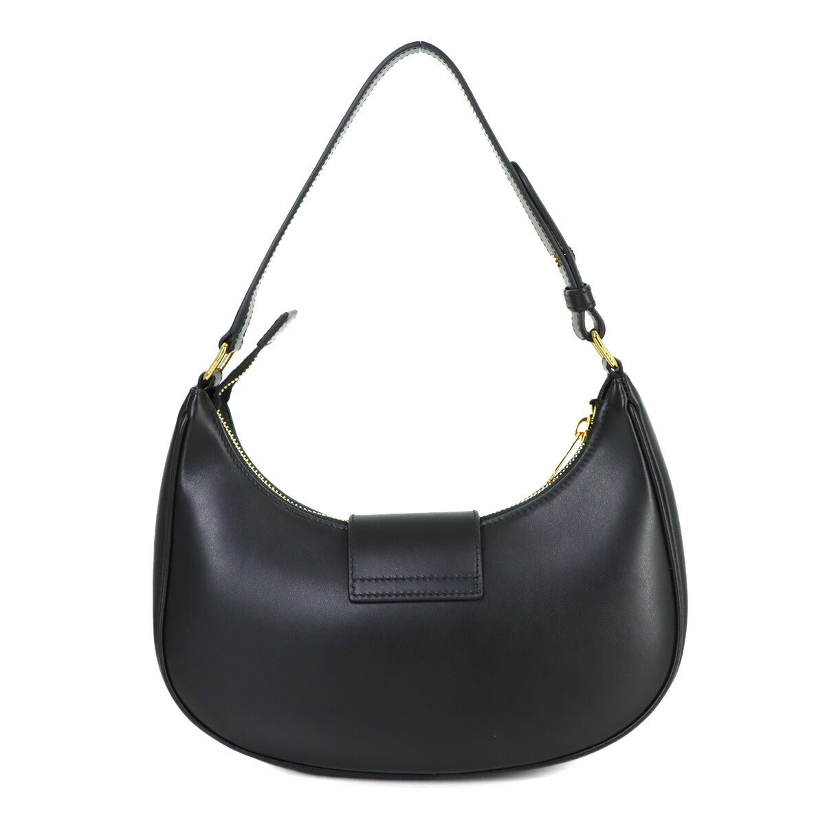 Triomphe Medium Ava Shoulder Bag Leather Black 114493DGQ