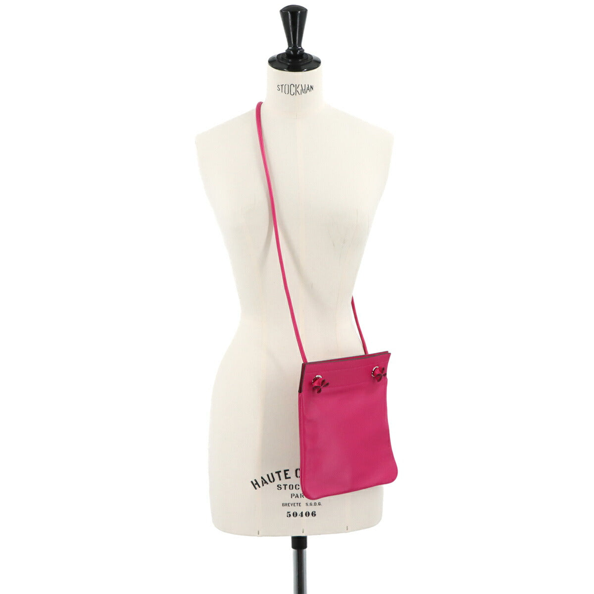 Aline Mini Shoulder Bag Veau Swift Rose Mexicoe Purse