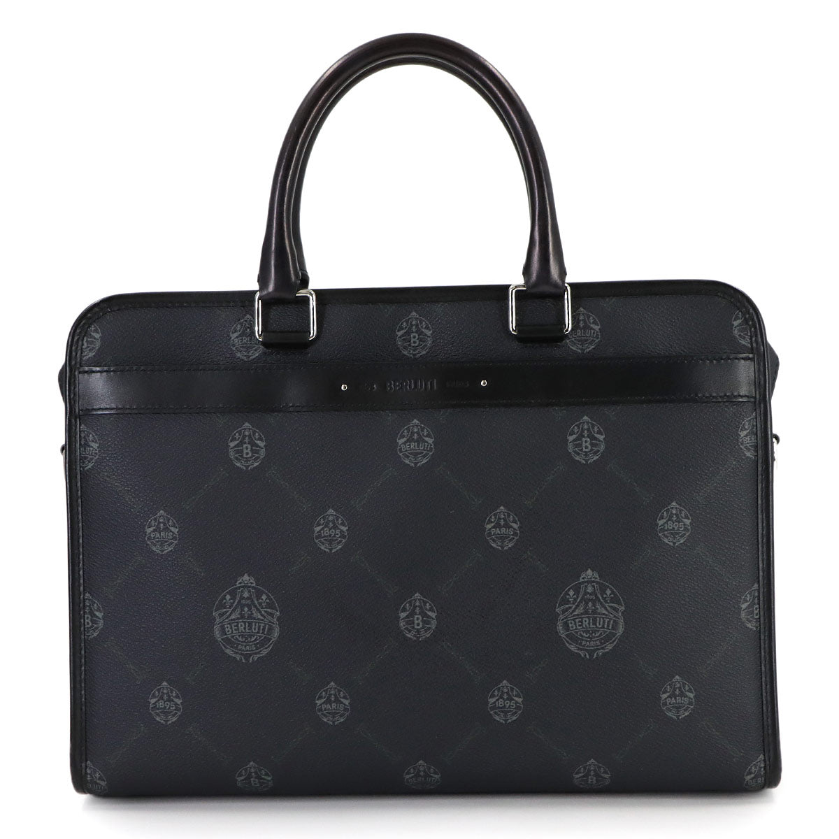 Journey Briefcase Business Bag PVC Leather Black Purse