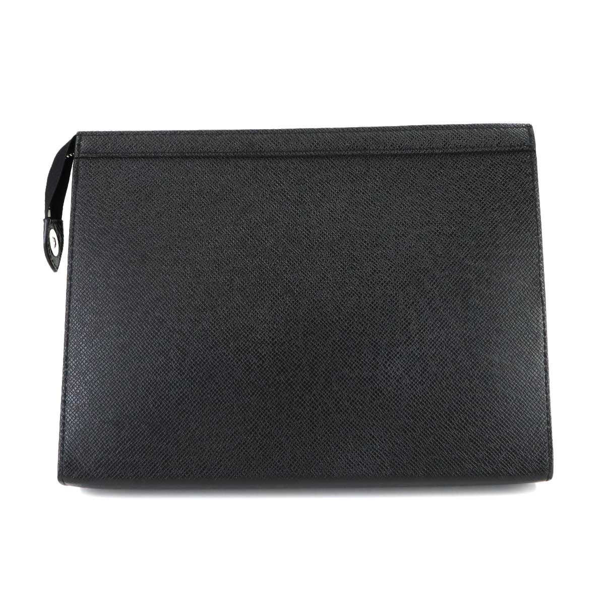Taiga Pochette Voyage Clutch Bag Leather Black M30450