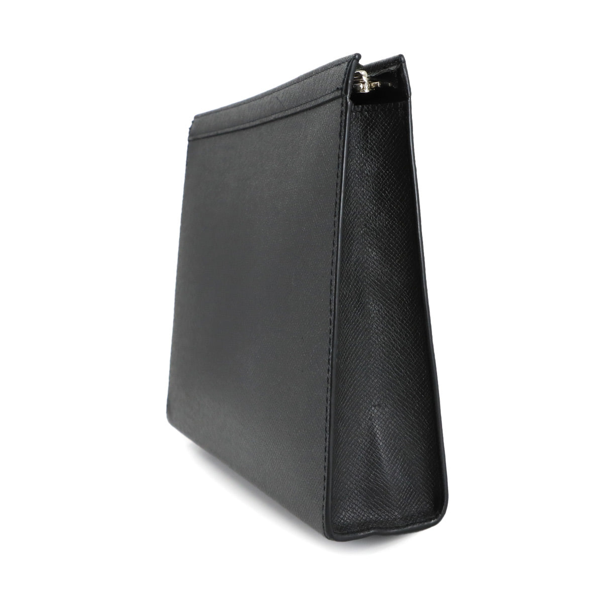 Taiga Pochette Voyage Clutch Bag Leather Black M30450
