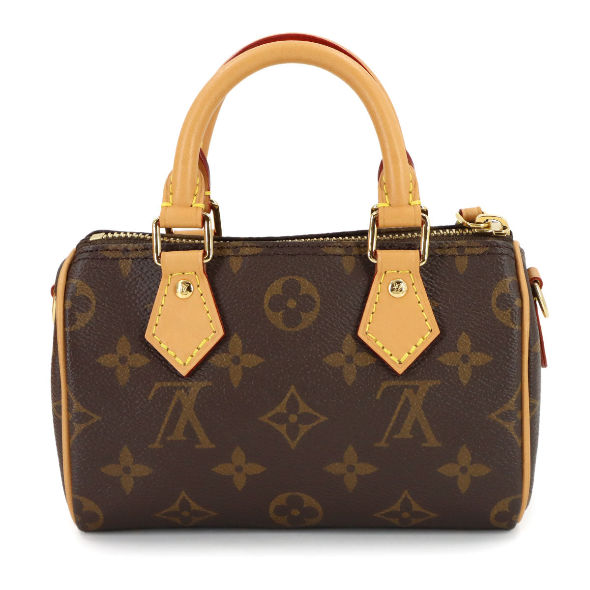 Monogram Nano Speedy 2way Hand Shoulder Bag Brown M81085