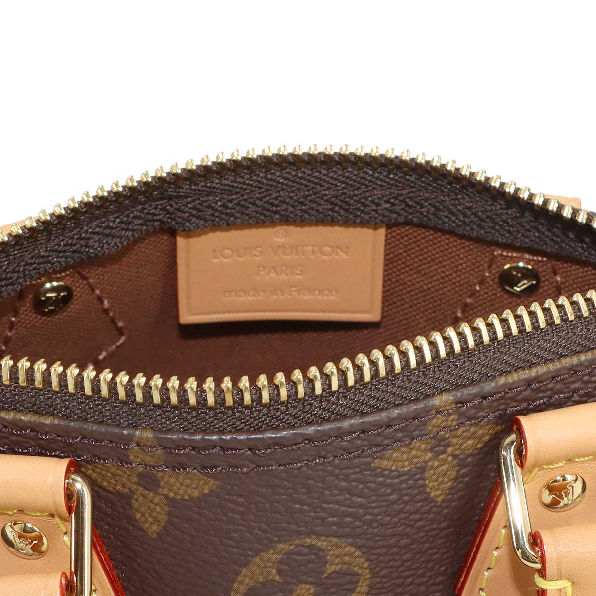 Monogram Nano Speedy 2way Hand Shoulder Bag Brown M81085