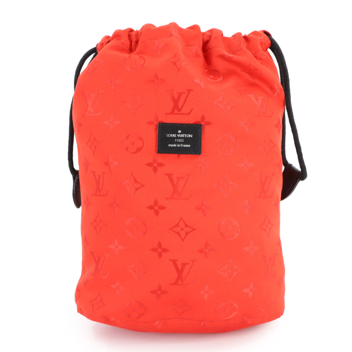 Monogram Lace Bucket PM Tote Bag Leather Black M20352