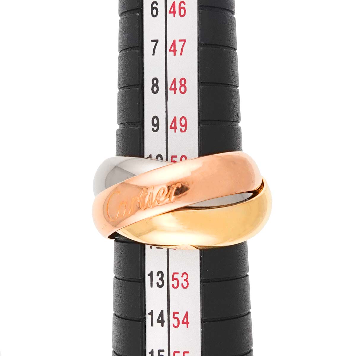 Trinity Ring 18K YG WG PG 750 Size50 5.25(US)