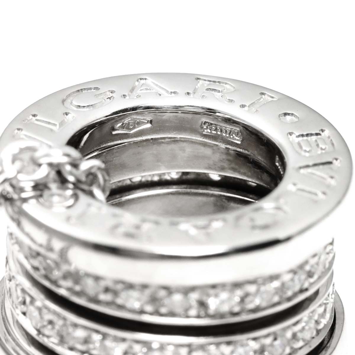 B-ZERO1 Diamond Necklace 18K WG White Gold 750